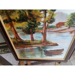 Висока картина масло на платно Испания - 3658